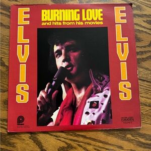 ELVIS PRESLEY Vinyl Record Burning Love & Hits From His Movies
